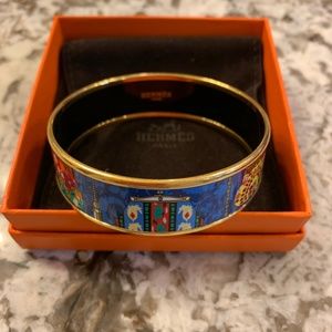 Hermes Gold Plated Bangle size 65